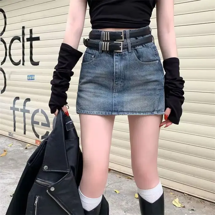 Mini jupe en Jean pour femmes