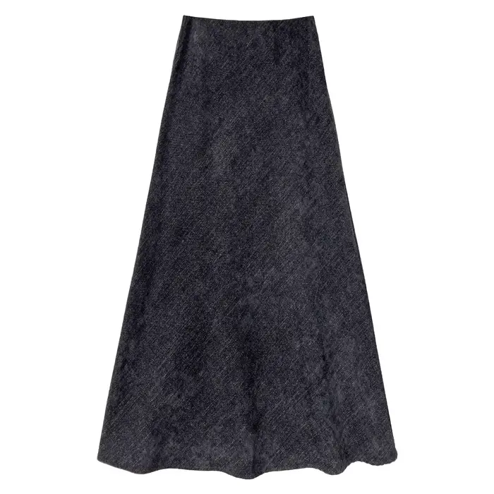 Jupe Vintage en sergé de flanelle poli
