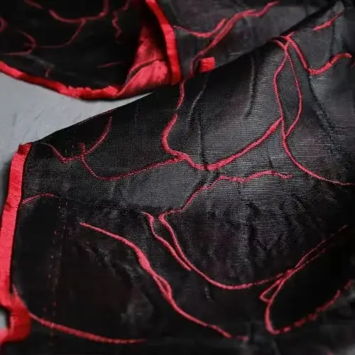 Jupe en tissu jacquard plissé double face, tissu de créateur de mode, texture tridimensionnelle lour