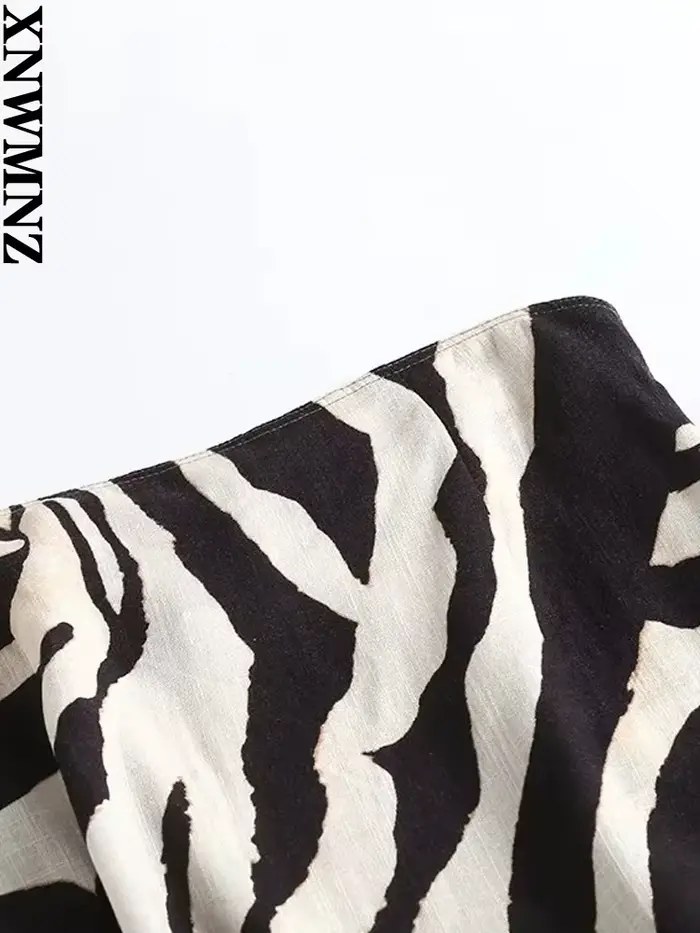 XNWMNZ – jupe fendue en lin mélangé pour femmes