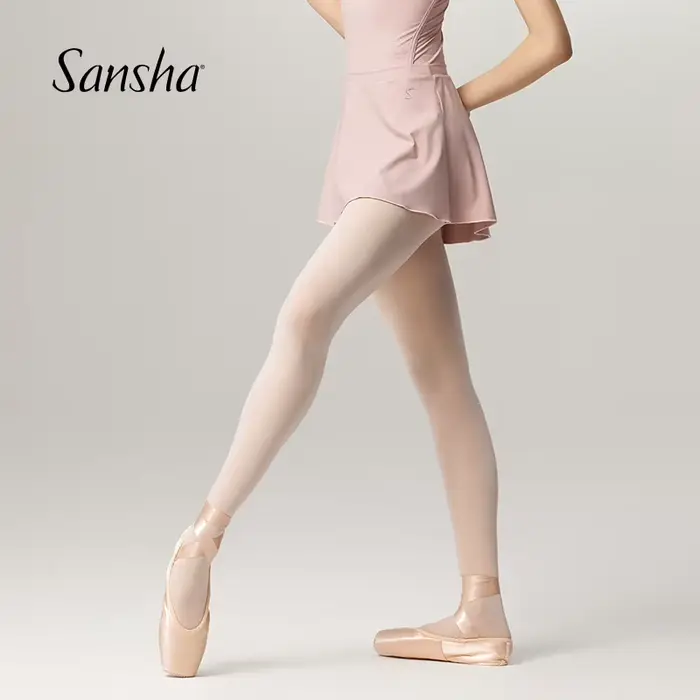 Sansha-Jupe de danse de ballet élastique pour femme