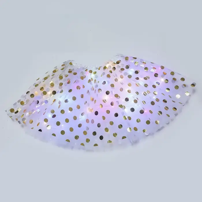 Jupes Tutu en Tulle à pois LED pour femmes adultes, jupe de danse de Ballet éclairée, Cosplay, brill