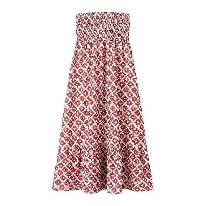 Ensemble jupe et haut imprimé tendance été pour femme
