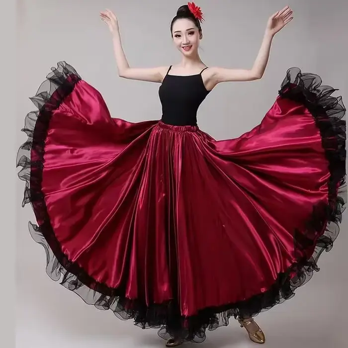 Jupe de Flamenco espagnole pour femme gitane