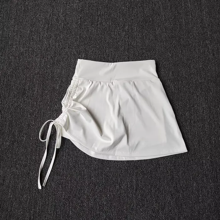 Jupe-short de course taille haute pour femme