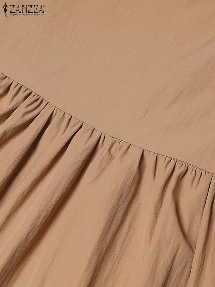 Jupe de Plage Décontractée à Plis pour Femme