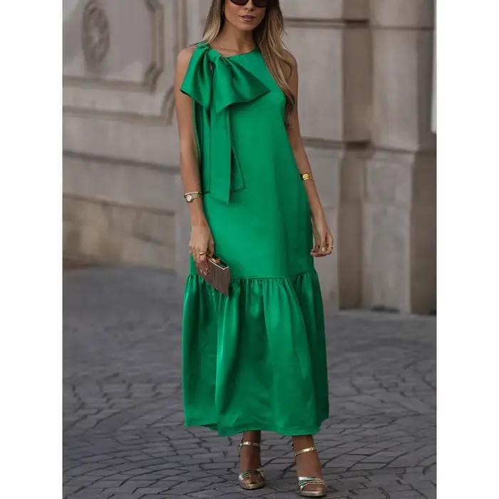 Robe longue à volants pour femmes