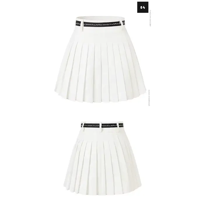 Jupe de Golf plissée taille haute pour femmes