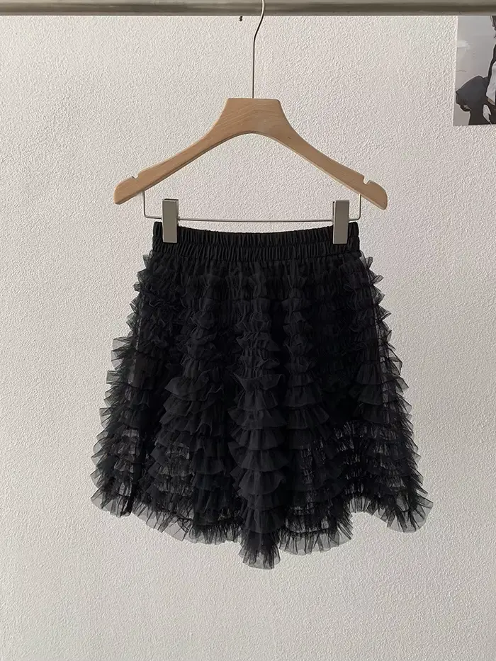 Jupe en tulle multicouche super féerique, nouvelle collection automne-hiver, jupe de princesse polyv