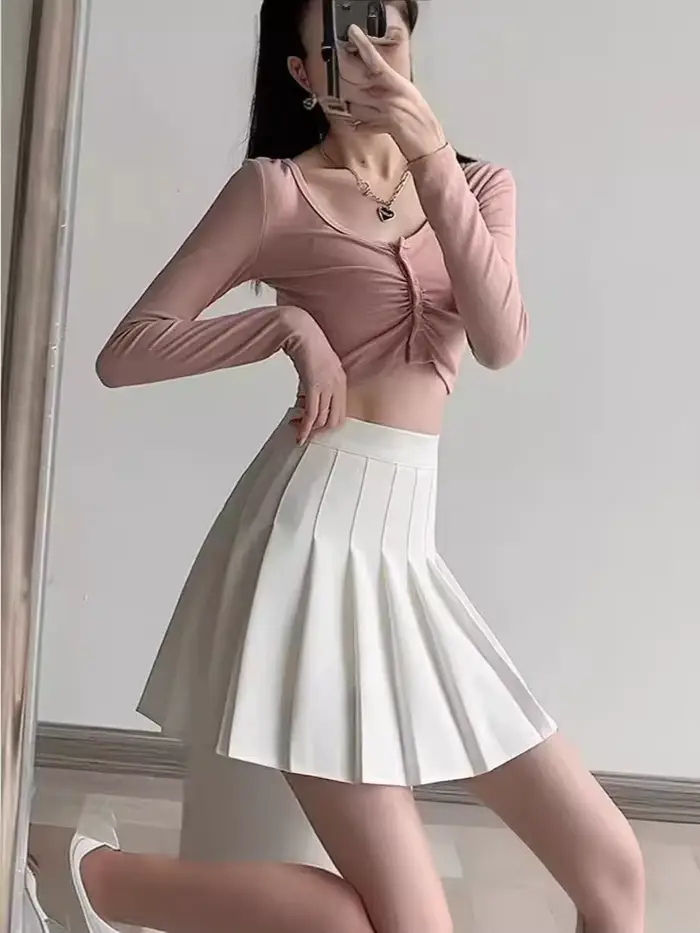 Jupe plissée pour femme