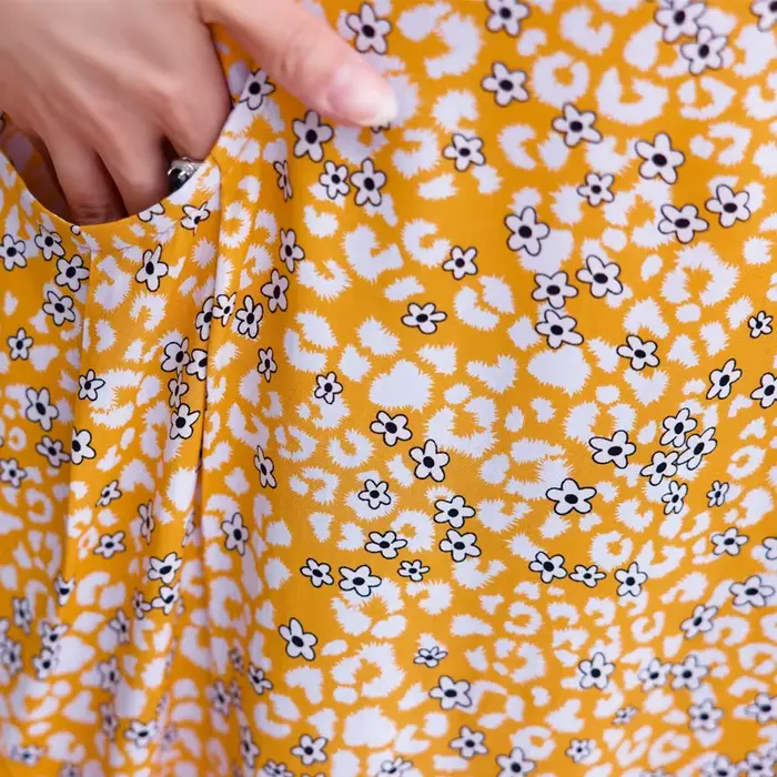 Robe Grande Taille Boho Vintage Imprimée à Manches Courtes pour Femmes Occasions Estivales Plage Fêtes Soirées