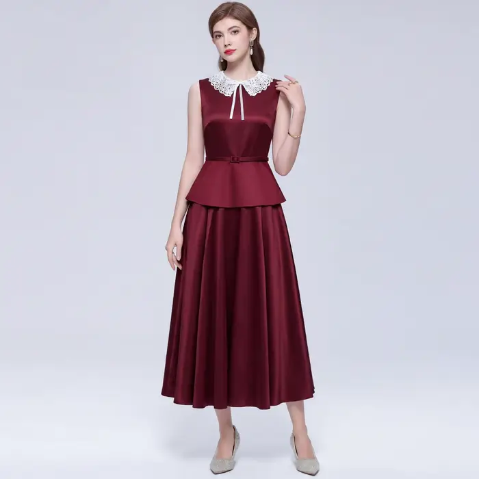 Nouvelle Robe Longue de Soirée Élégante Française d'Été pour Femme