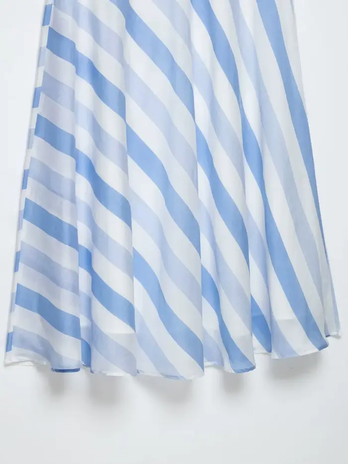 Jupe élégante rayée de marque pour femme