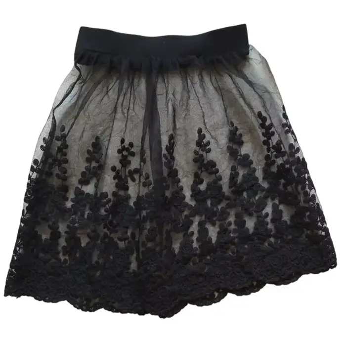 Prolongateur de jupe pour femme avec ourlet en dentelle
