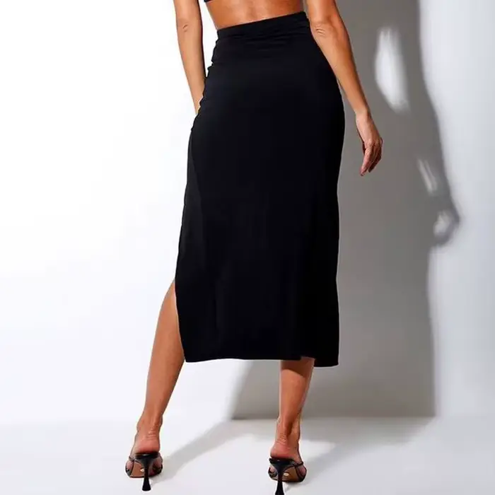 Jupe américaine rétro polyestère et élasthanne plissée avec tour de taille empire pour femmes de tous âges styles occasionnels