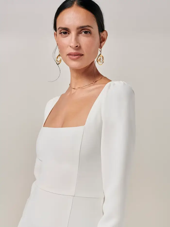 Robes de mariée sirène à col carré 2026