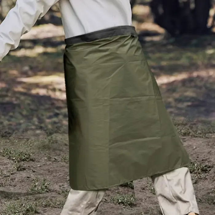 Jupe pluie légère et fine polyester coupe-vent imperméable pour randonneurs hommes femmes protection vêtements activités plein air ```