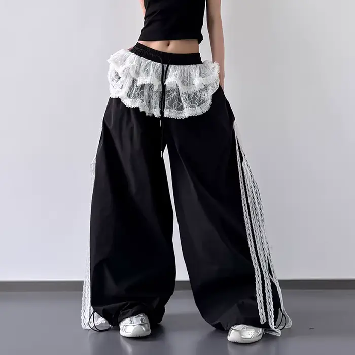 Jupe en dentelle Patchwork pour femmes