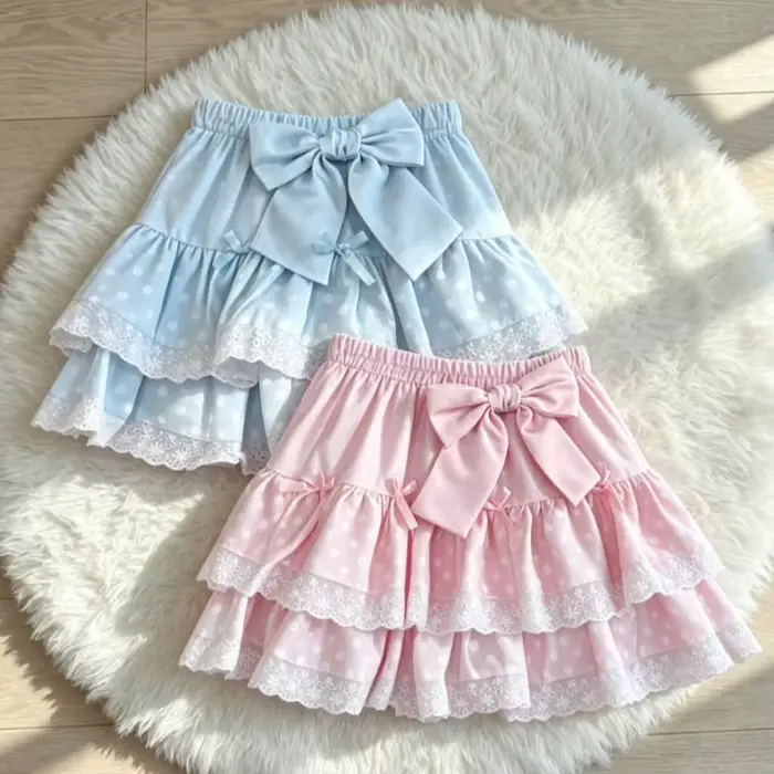 Mini-jupe courte à carreaux, style japonais, décontractée, polyestère, volants, haute qualité, pour femmes juniors, occasions estivales et cadeaux