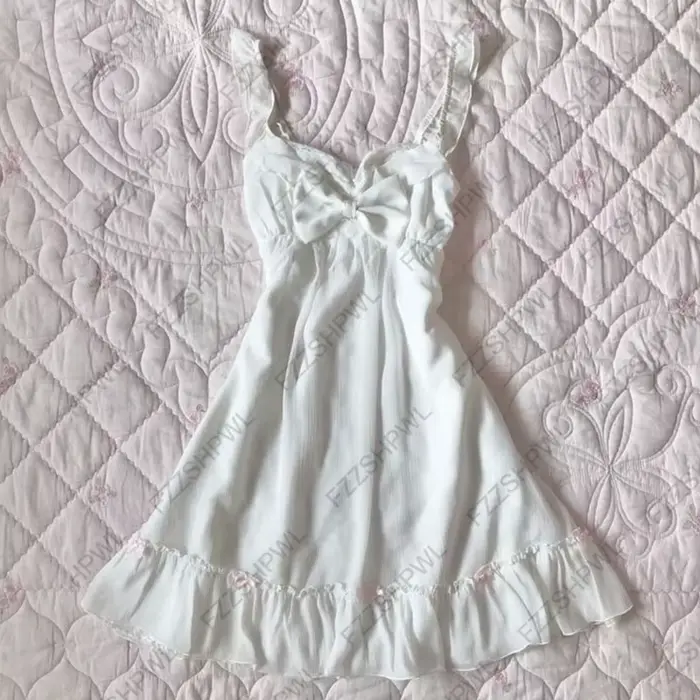 Y2K Dres coréen doux style sous-culture dentelle Harajuku a-ligne jupe Rock Goth Streetwear nœud pap