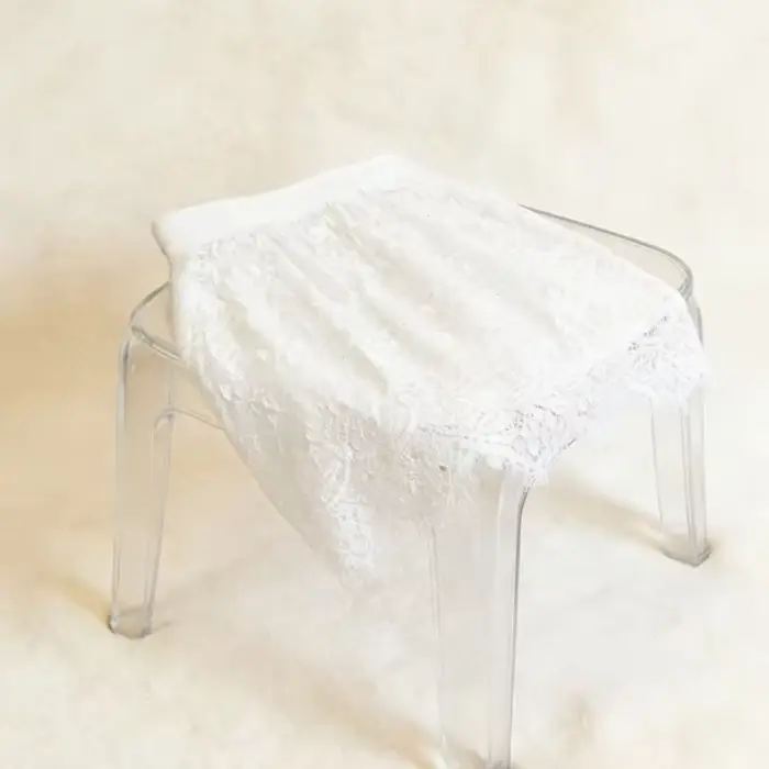 Mini-jupe sexy en dentelle transparente