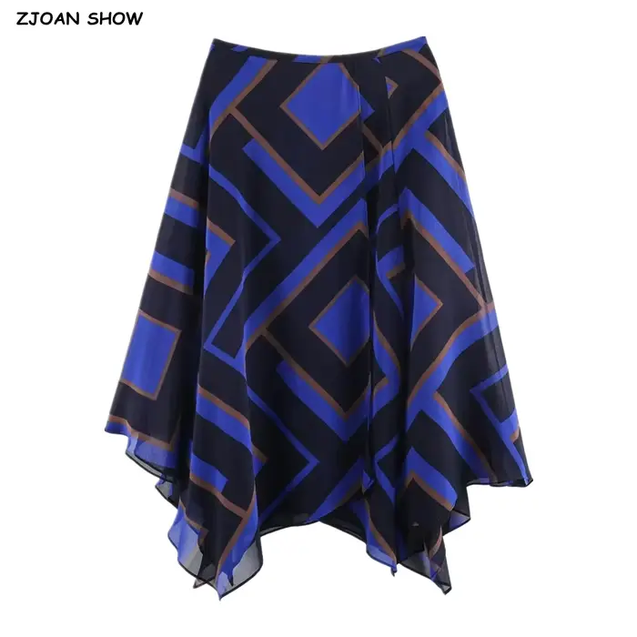 Jupe longue en mousseline de soie pour femme