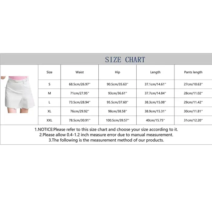 Jupe de tennis taille haute pour femme