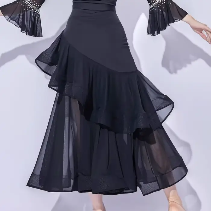 Jupe de danse de salon rouge