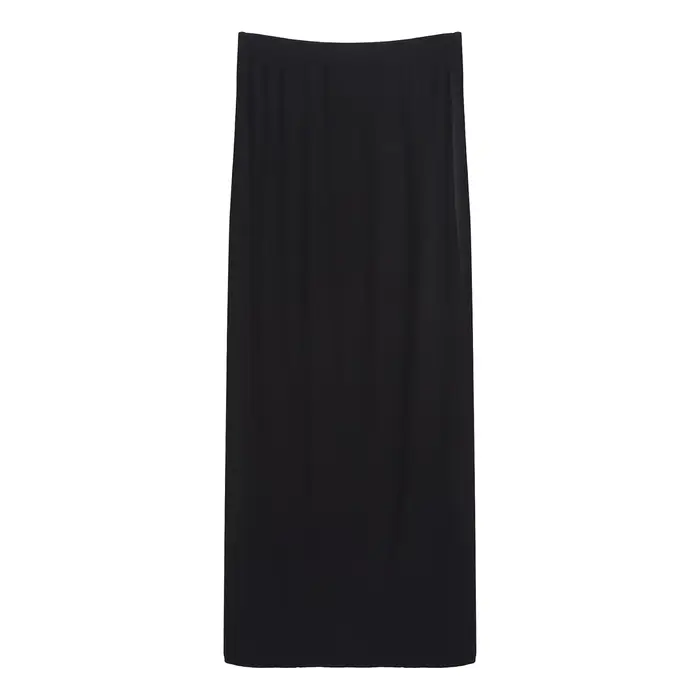 Jupe midi côtelée extensible pour femmes enceintes, taille élastique, jupe crayon décontractée pour 