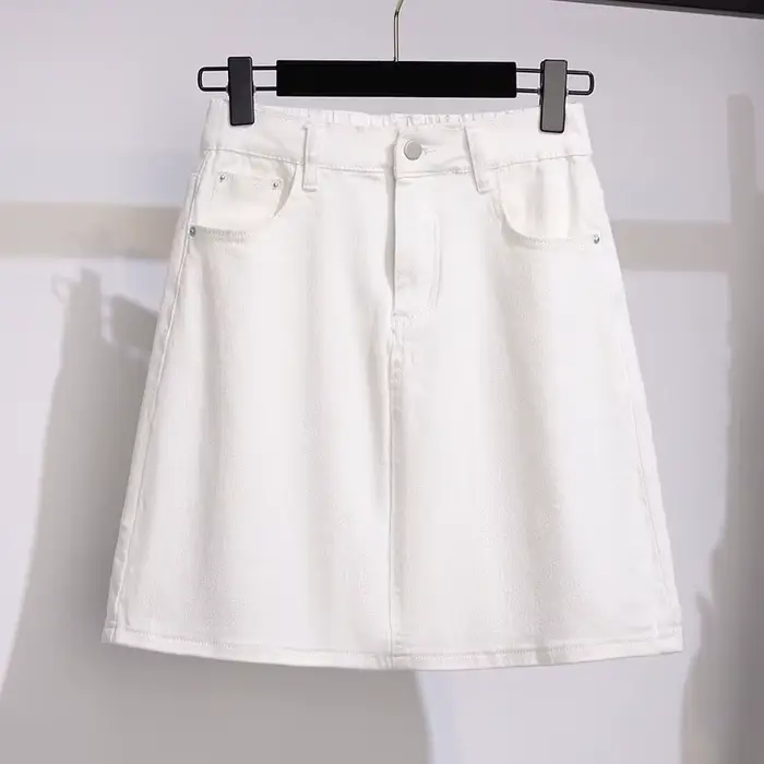 Jupe trapèze en jean pour femme