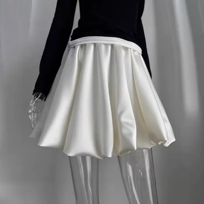 Jupe Printemps-Eté 2026 Y2K Élégante Femme Polyester Mini Streetwear Plissé Sortie Party