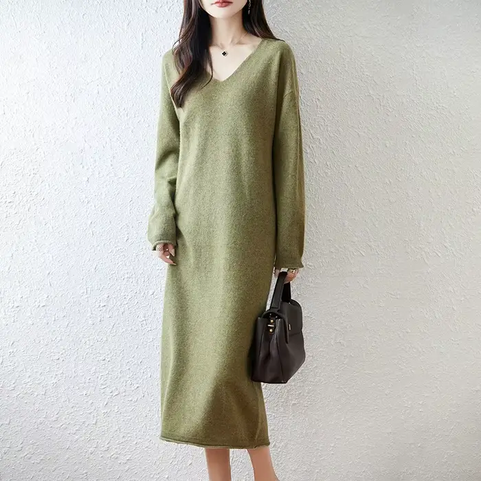 Nouvelle jupe en laine en automne et en hiver