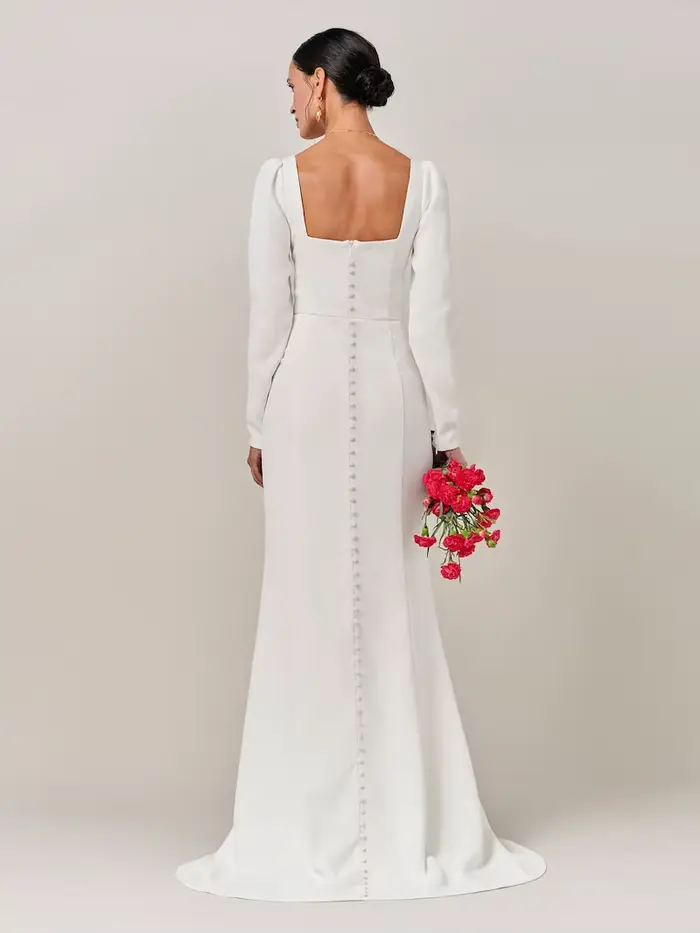 Robes de mariée sirène à col carré 2026