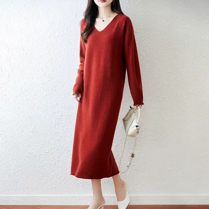 Nouvelle jupe en laine en automne et en hiver