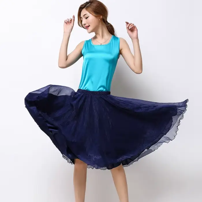 Jupes Tutu d'été en soie pour femmes