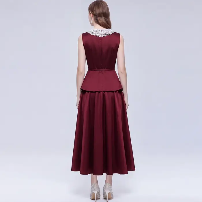 Nouvelle Robe Longue de Soirée Élégante Française d'Été pour Femme