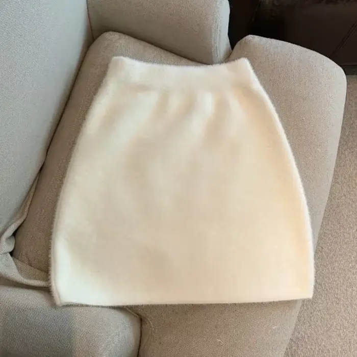 Taille élastique mince femmes jupe courte Sexy élégant tout-Match basique Mini