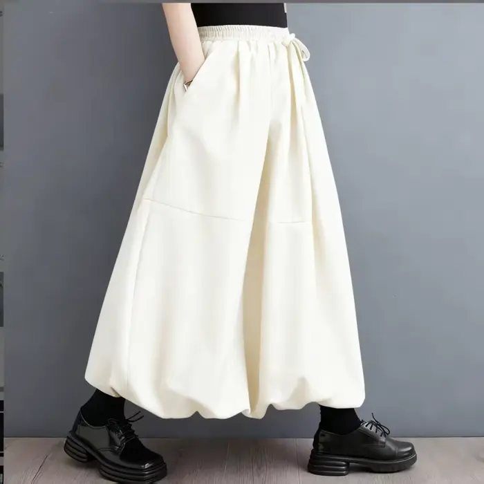 Nouvelle jupe taille haute pour femme 2026, pour femmes rondes, jupe bouffante ample dissimulant le