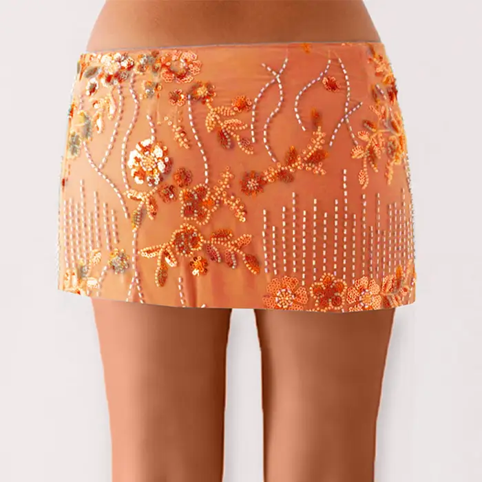 Femmes moulante jupe à paillettes