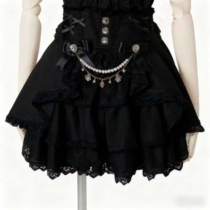 Ensemble jupe Lolita japonaise mignonne pour femme