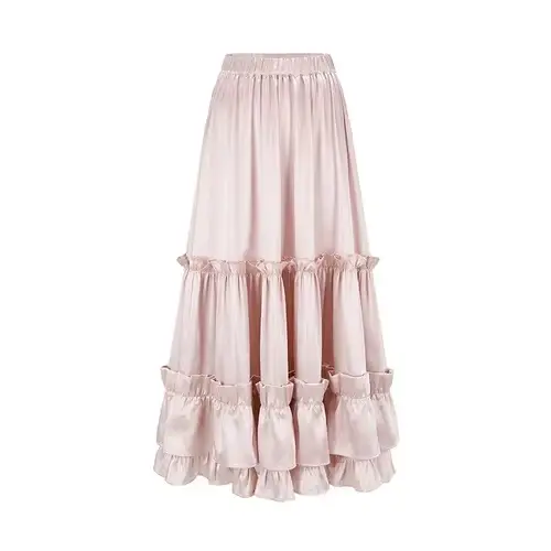 Iwing TIANY-Jupe Vintage Rose pour Femme, de Haute Qualité, Chic, Européenne, Luxe, ixÉlégante, Mn 2