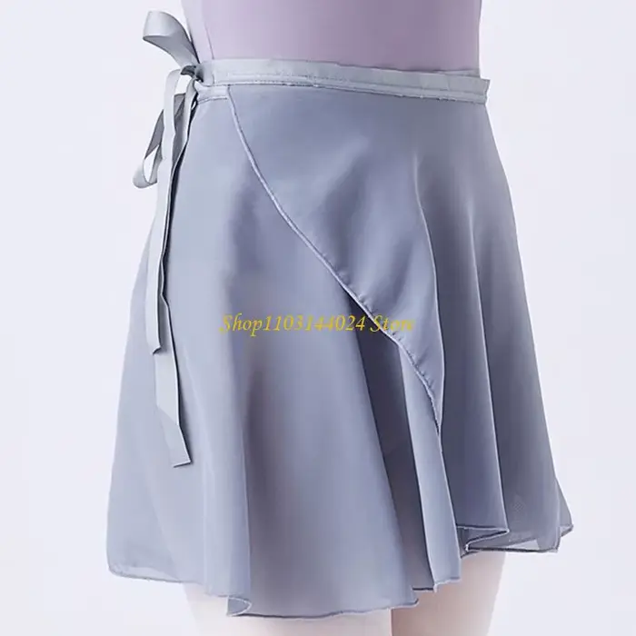 N5KE – jupe portefeuille Ballet en mousseline soie pour femmes