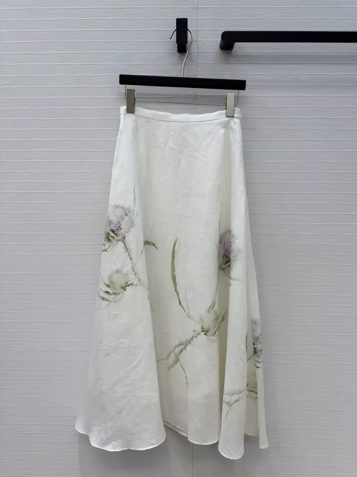 4.22 GuliChic Jupes longues 100% lin, collection été 2026, vêtements de créateur, jupes maxi taille