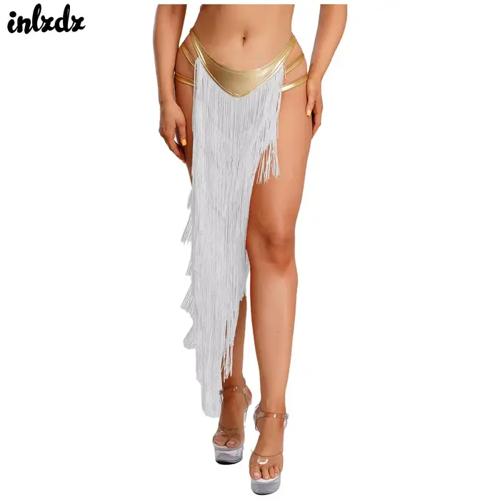 Jupe à franges de danse du ventre indienne pour femmes