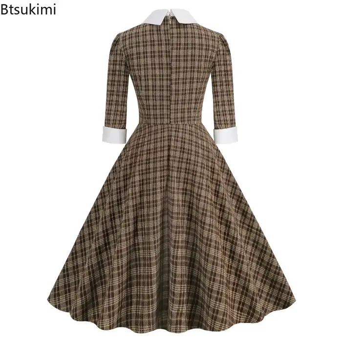 Robe de Style britannique rétro pour femmes