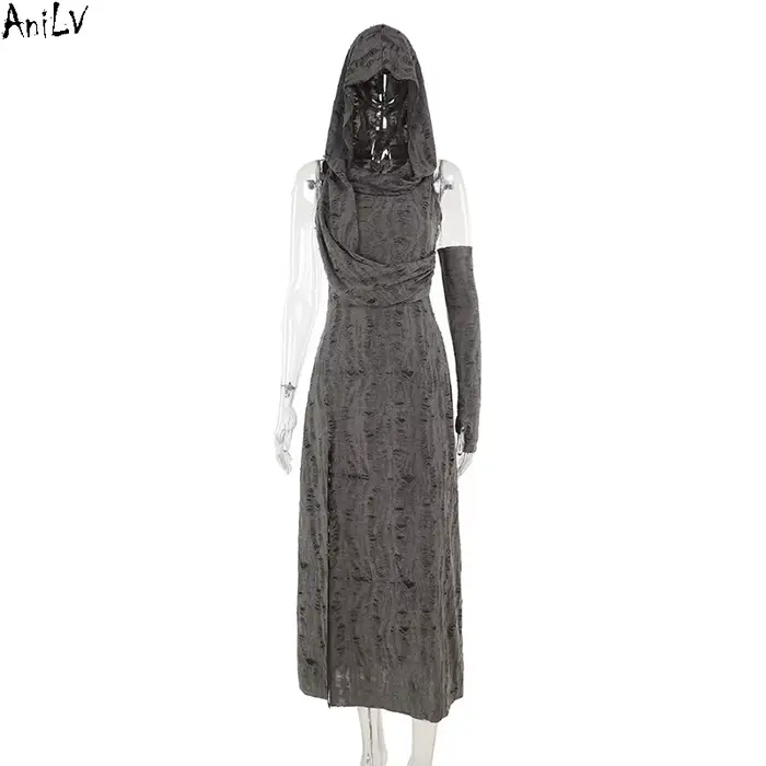 Robe longue à capuche pour femme costume de la reine du désert ensemble de cosplay pour femmes événements spéciaux