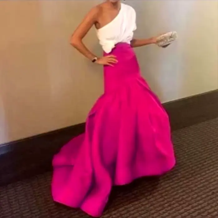 Po-Jupe de soirée maxi sans haut, style sirène, pour femme, tenue formelle, longue, d'anniversaire,