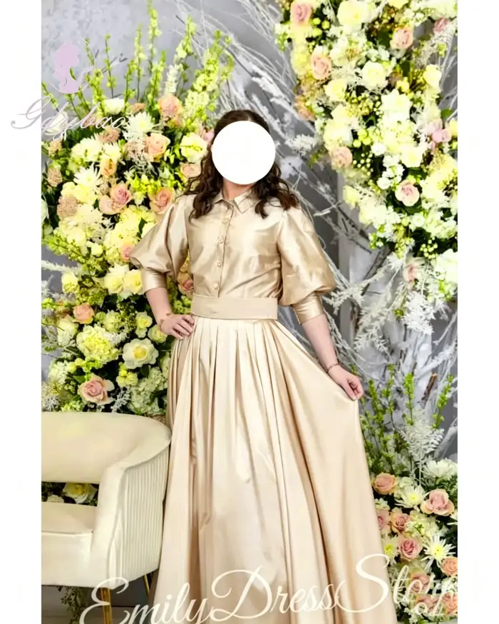 Robe de soirée blanche en satin personnalisée pour femmes, longueur au ras du sol, col rond, manches longues, robe de mariée formelle, robe de bal longue, robe de cérémonie tendance