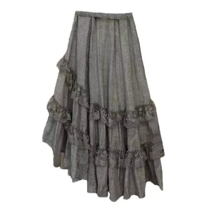 Jupe grise vintage pour femmes