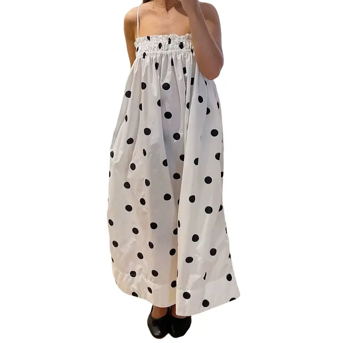 Robe longue à bretelles Spaghetti pour femmes